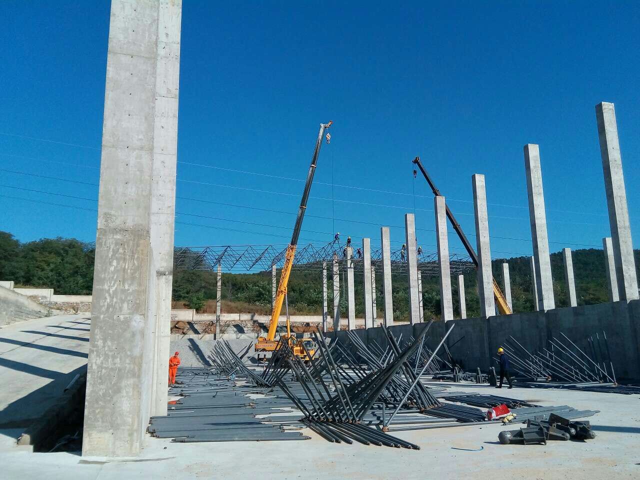 郏县搅拌站网架